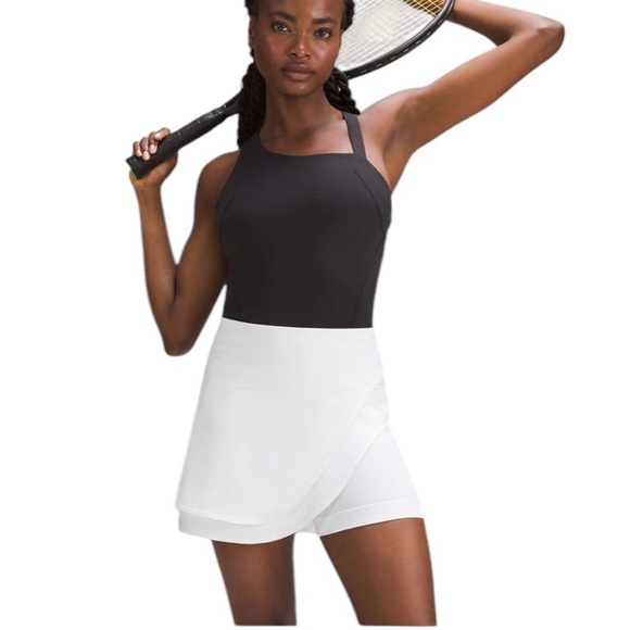 Lululemon Asymmetrical Layered High-Rise White Tennis Skirt Skort Size 2 - Picture 5 of 14